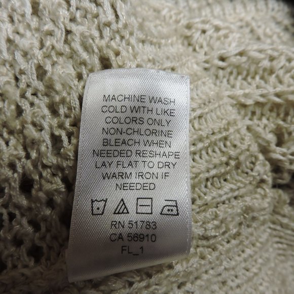 Maurices women's hi/lo sweater, back zipper, off white/beige size small - Picture 5 of 5